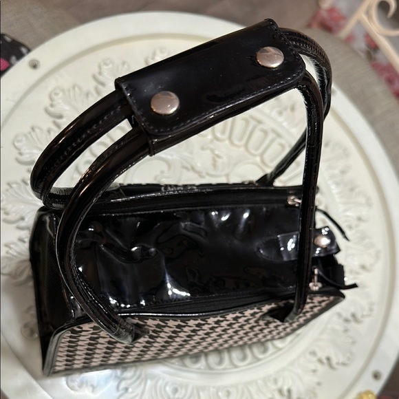 Zack & Zoey Black and White Houndstooth pet carrier handBag Xxs-XS pets NWT - Picture 6 of 14